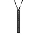 Engraved Vertical Bar Necklace