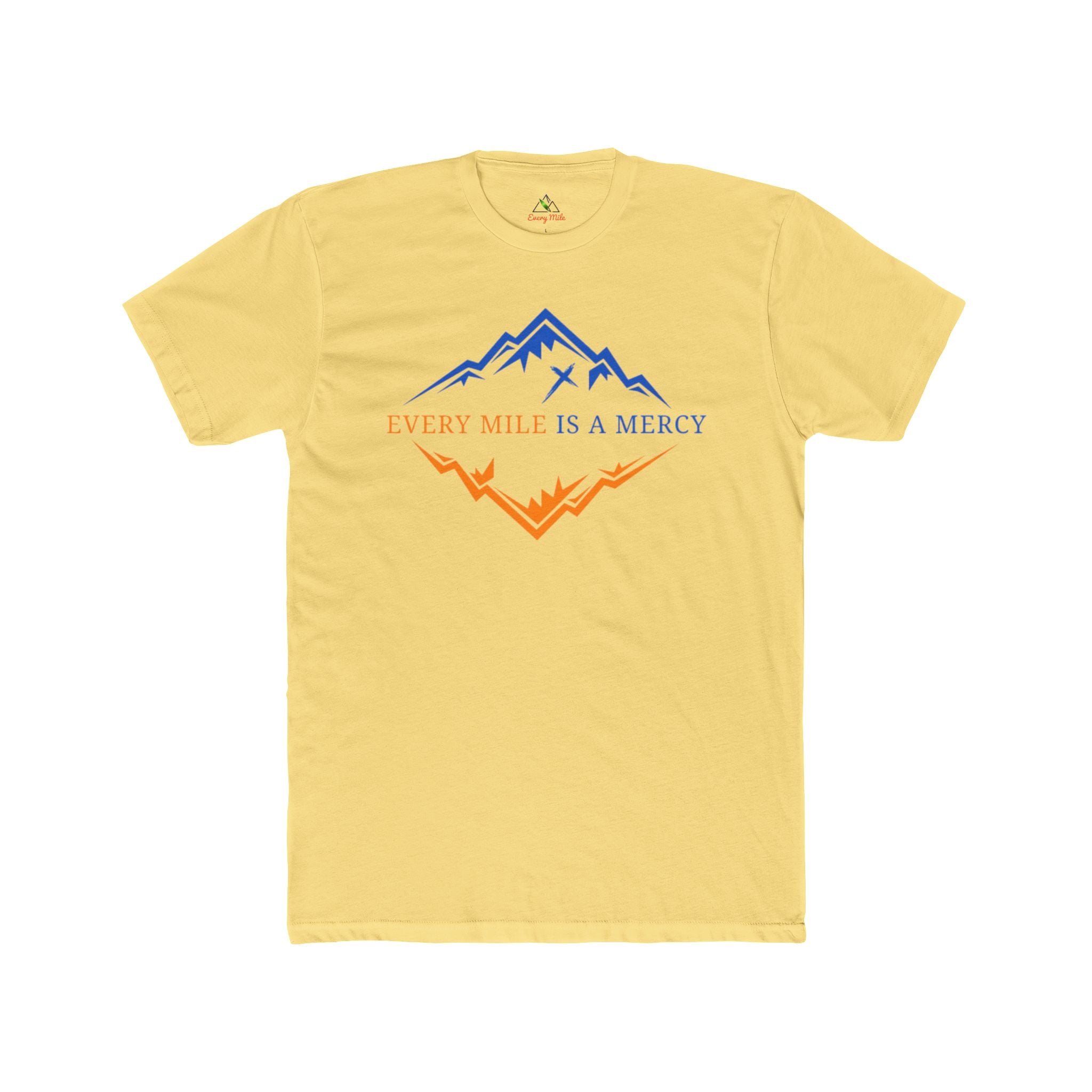 Every Mile Is Mercy Graphic Tee — "God First" Cross Christian Shirt