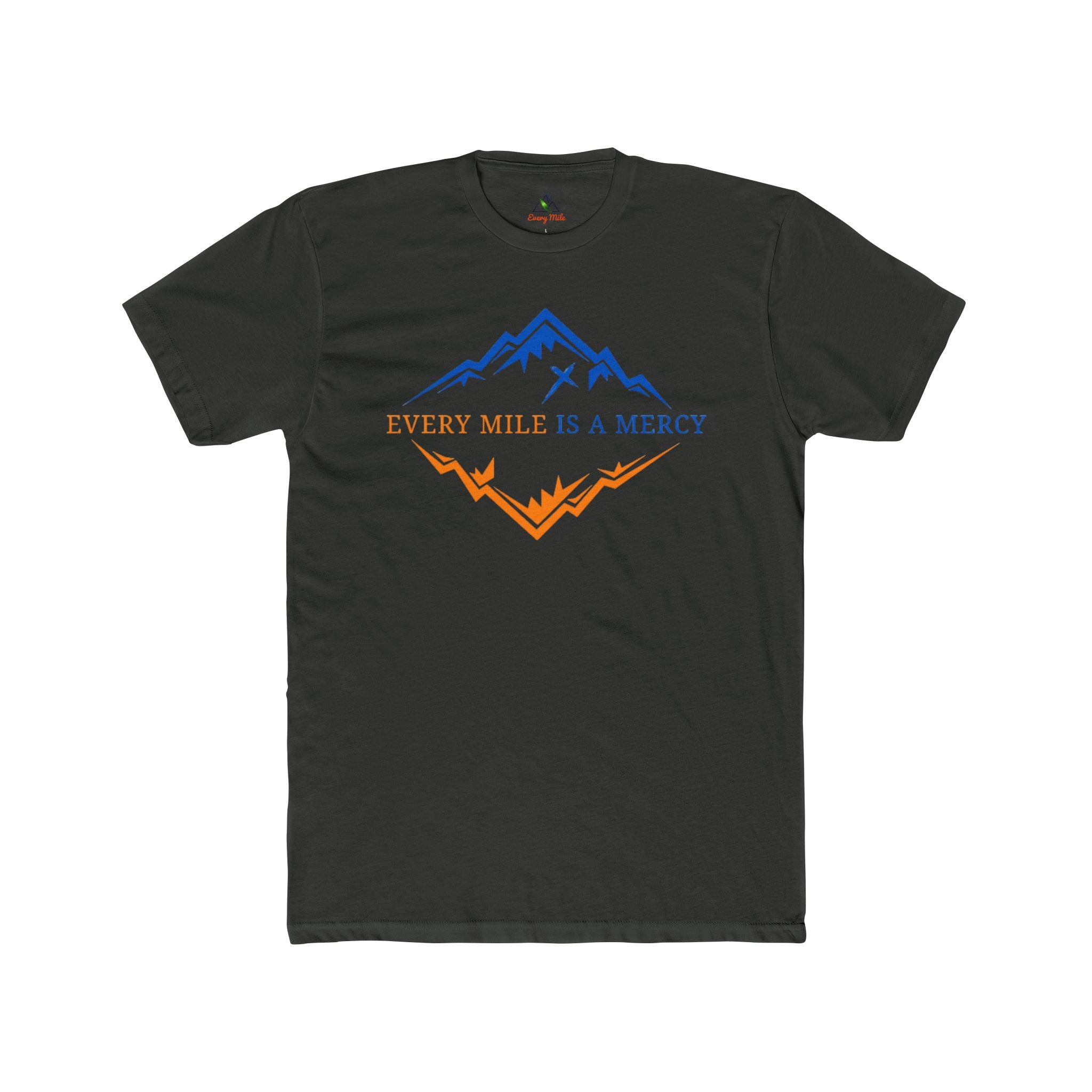 Every Mile Is Mercy Graphic Tee — "God First" Cross Christian Shirt