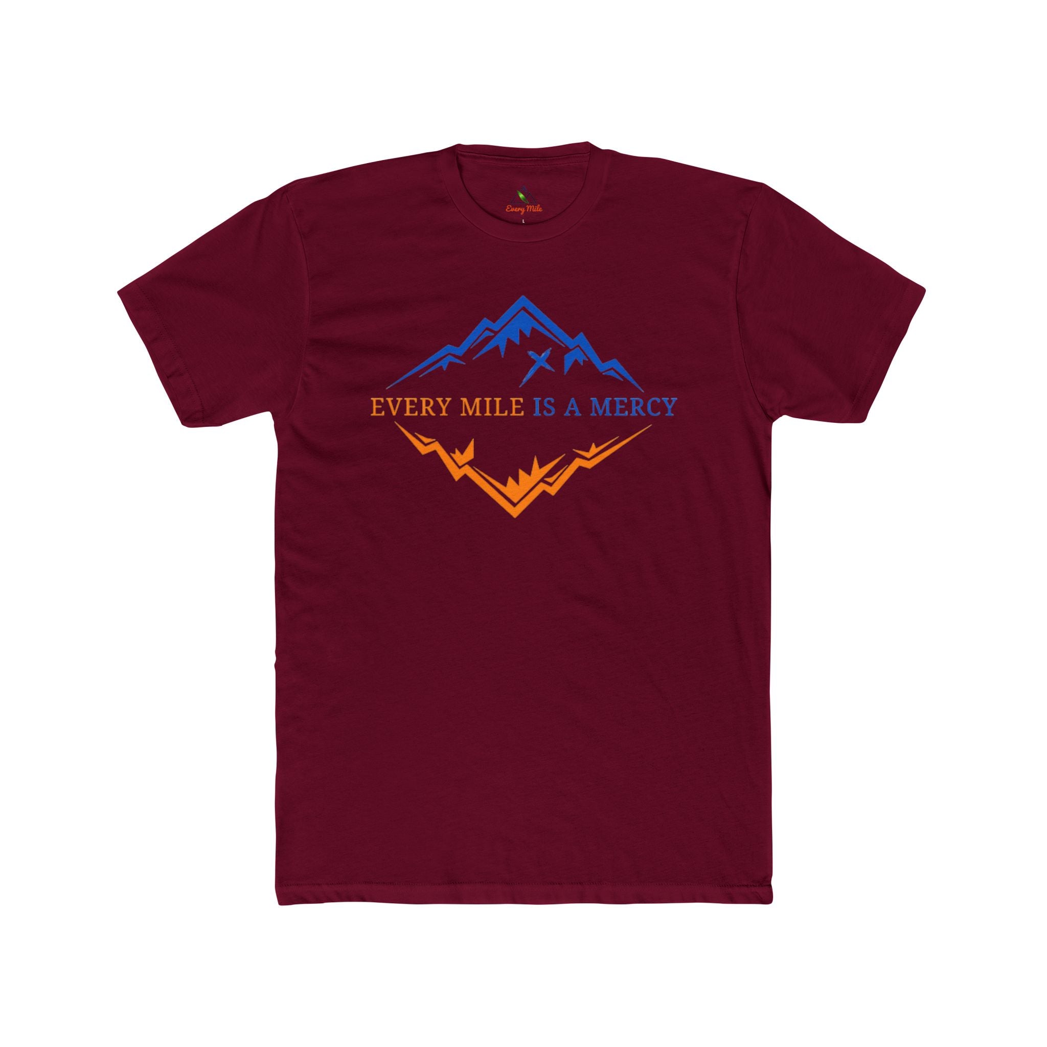 Every Mile Is Mercy Graphic Tee — "God First" Cross Christian Shirt